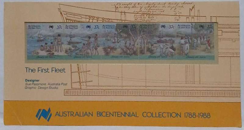 Mint Australian Bicentennial fleet edition stamps