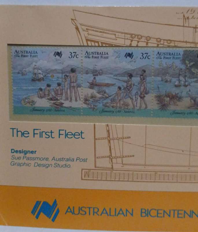 Mint Australian Bicentennial fleet edition stamps