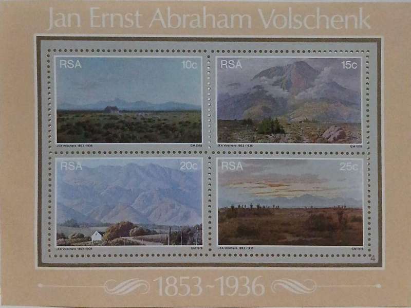 Mint jan ernst Abraham volschenk SA stamp set