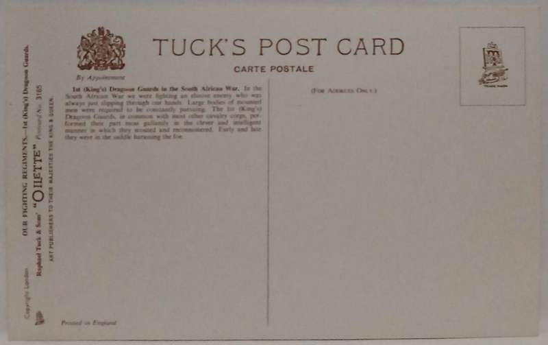 Mint conditon vintage Tucks military postcard set our fighting regiment (Harry Payne) oilette series