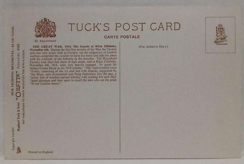 Mint conditon vintage Tucks military postcard set our fighting regiment (Harry Payne) oilette series