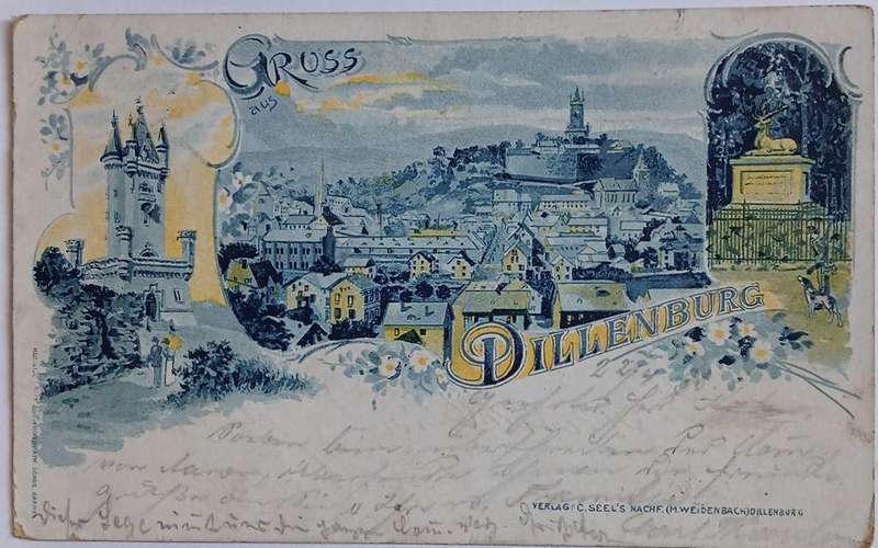 Vintage Grus Aus Postcard Dillon urgent Germant 1989