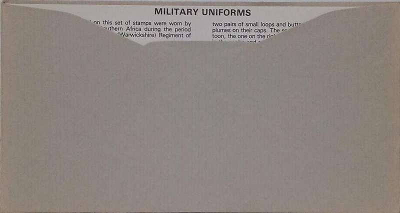 FDC military uniforms autographed by the military uniform artist Andrew May