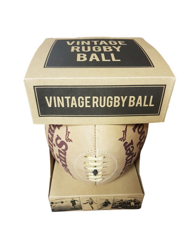VIntage Super Springbok Leather Rugby Ball size 5