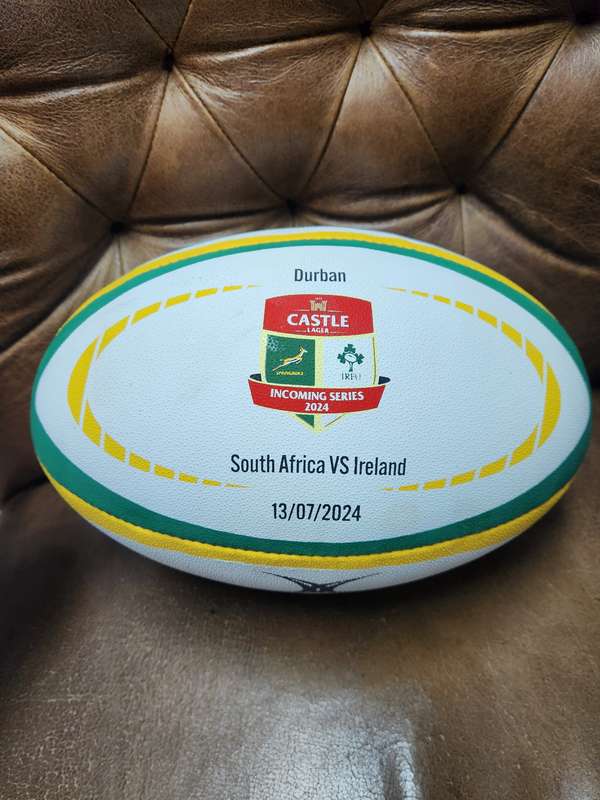 Springboks vs Ireland 2024 Durban test MATCH RUGBY BALL