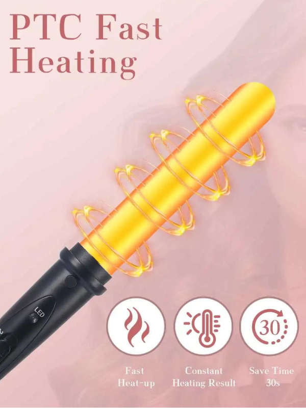 7-IN-1 INTERCHANGEABLE HAIR CURLING WAND SET CERAMIC HAIR CURLER
