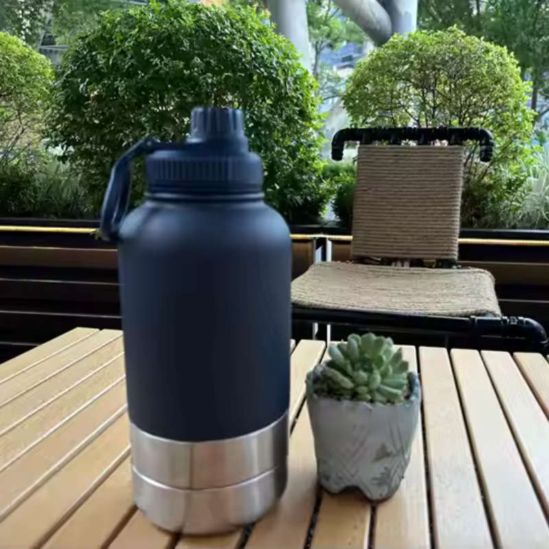 Insulated Portable Travel 3 in 1 Pet Water Feeder Bottle