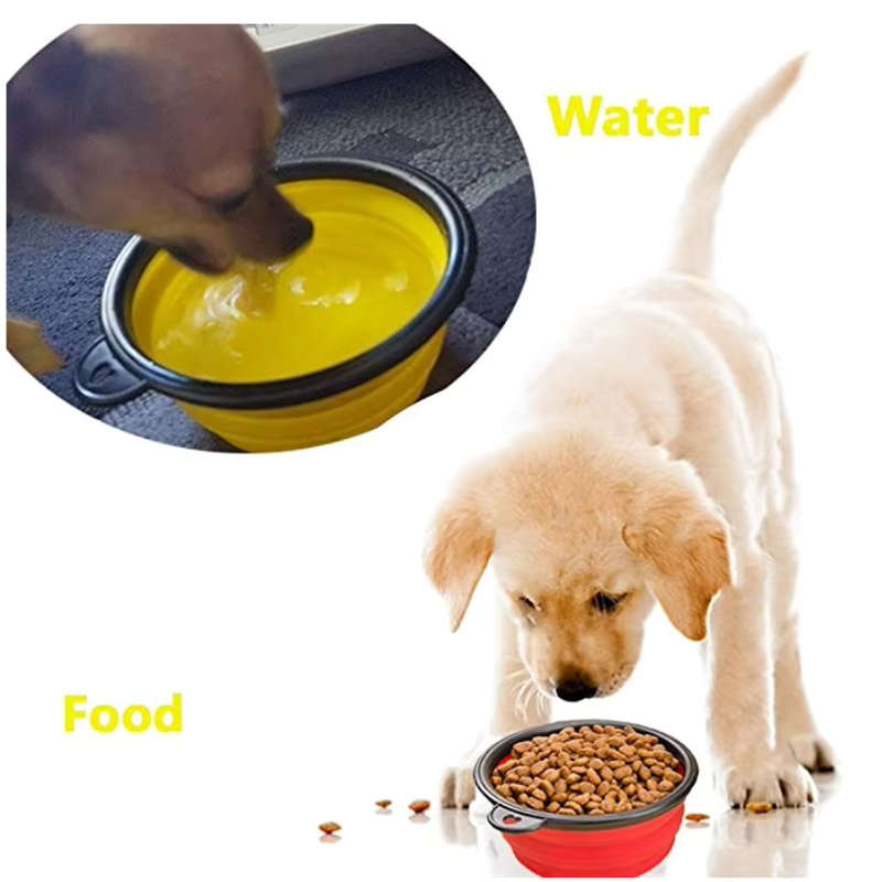 Pet Ventilated Collapsible Portable Mesh Travel Carrier Including Collapsible Silicone Pet Bowl and