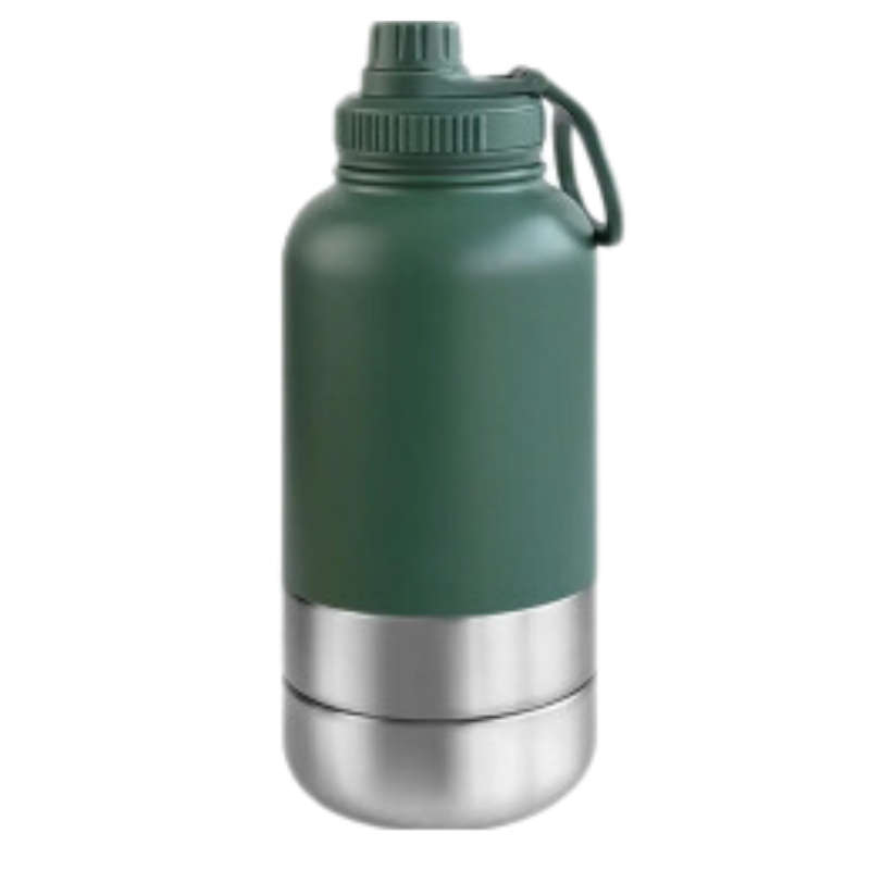 Insulated Portable Travel 3 in 1 Pet Water Feeder Bottle