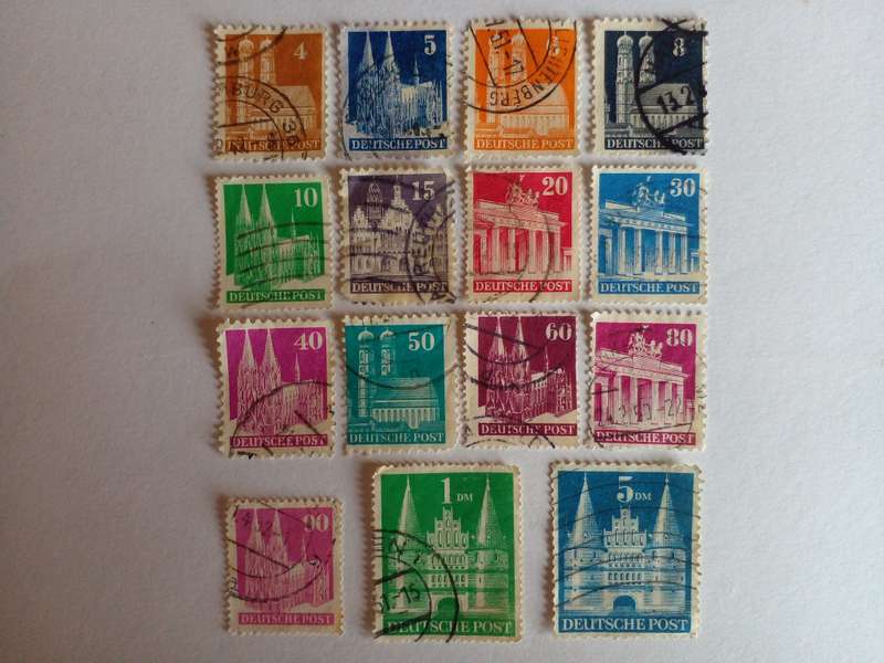 Germany (Deutsche Post) 1948 Buildings