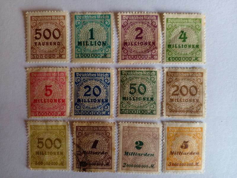 Germany (Deutsches Reich) 1923 Hyper Inflation
