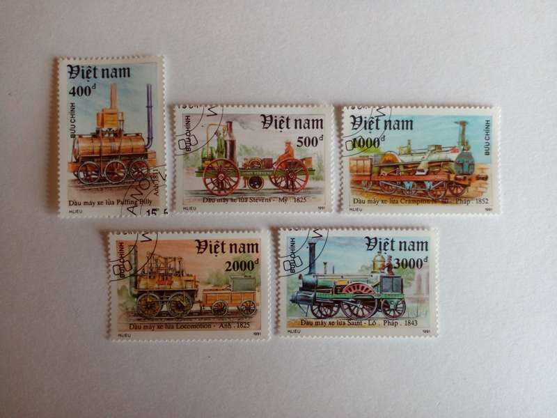 North Vietnam 1991 Locomotives