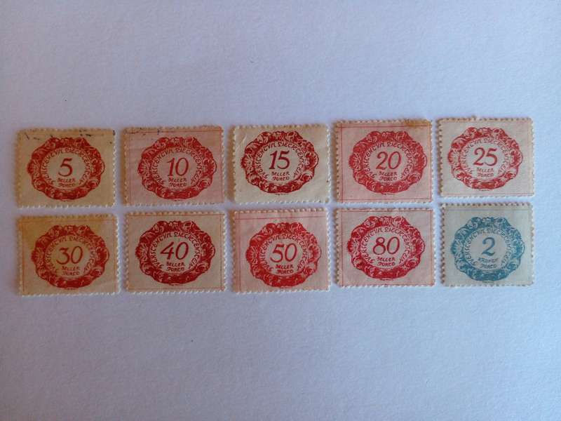 Liechtenstein 1920 Postage Due
