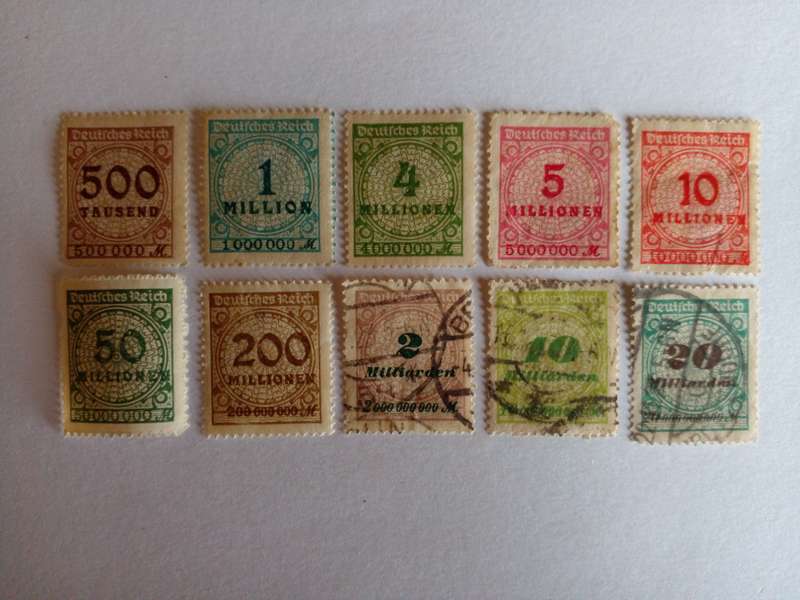 Germany (Deutsches Reich) 1923 Hyper Inflation (including scarce high values)