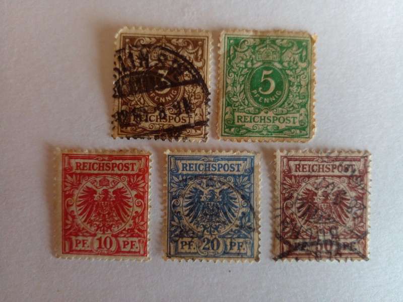 Germany (Reichspost) 1889 Numerals / Coat of Arms
