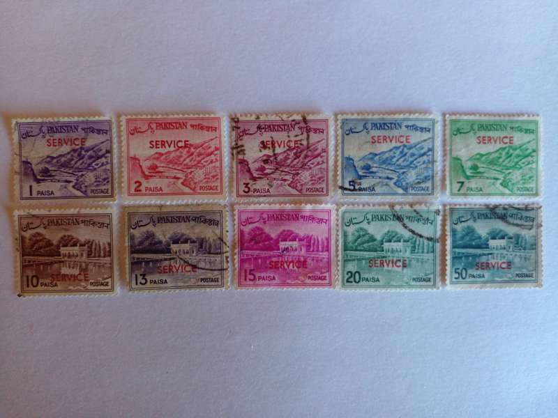 Pakistan 1961 Local Motifs with overprint for Official Use