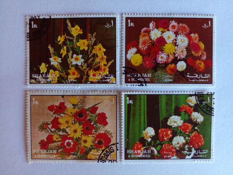 UAE (Sharjah) 1972 Flowers