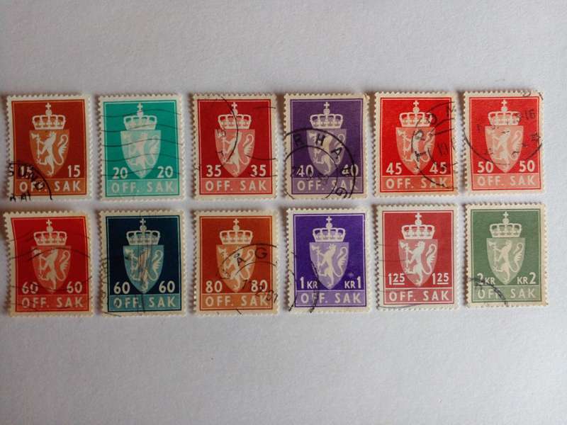 Norway 1955 Official Stamps