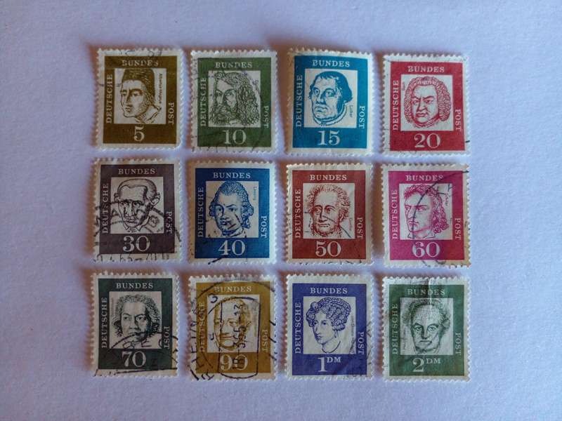 Germany (Bundespost) 1961 Famous Germans