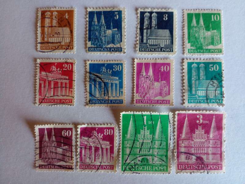 Germany (Deutsche Post) 1948 Buildings