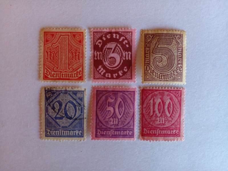 Germany (Deutsches Reich) 1920 Official Stamps