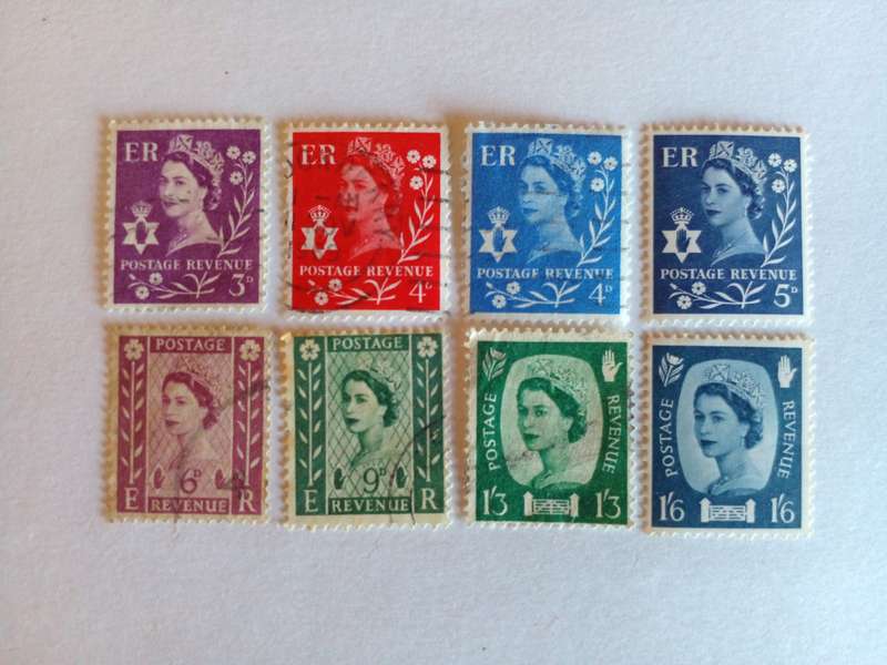Northern Ireland 1958 Regional Stamps