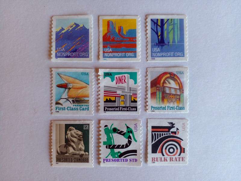 USA 1995-2000 Selection Coil Stamps