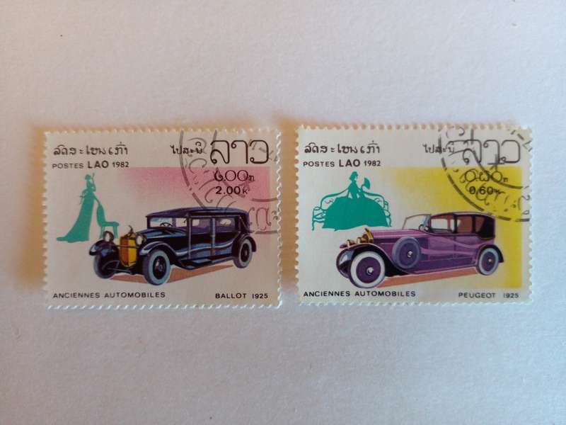 Laos 1982 Vintage Cars