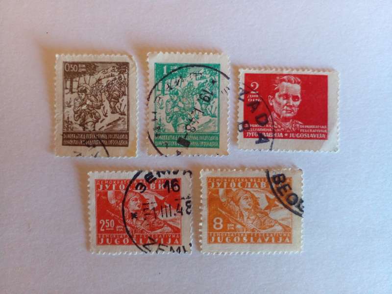 Yugoslavia 1945 Daily Stamps
