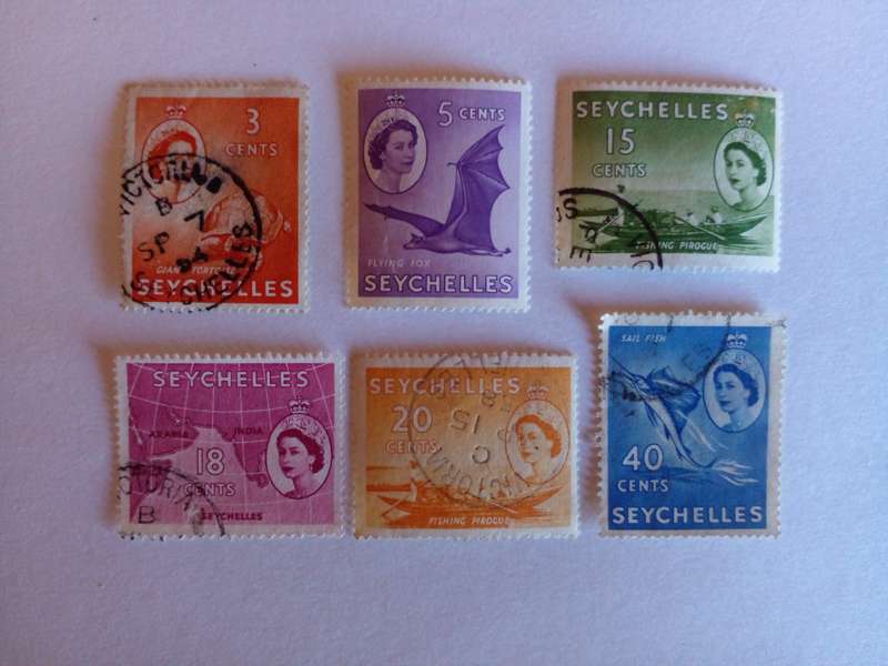 Seychelles 1954 QEII Local Motifs