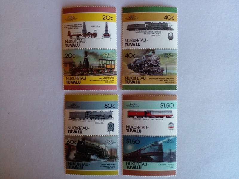 Tuvalu (Nukufetau Island) 1985 Locomotives
