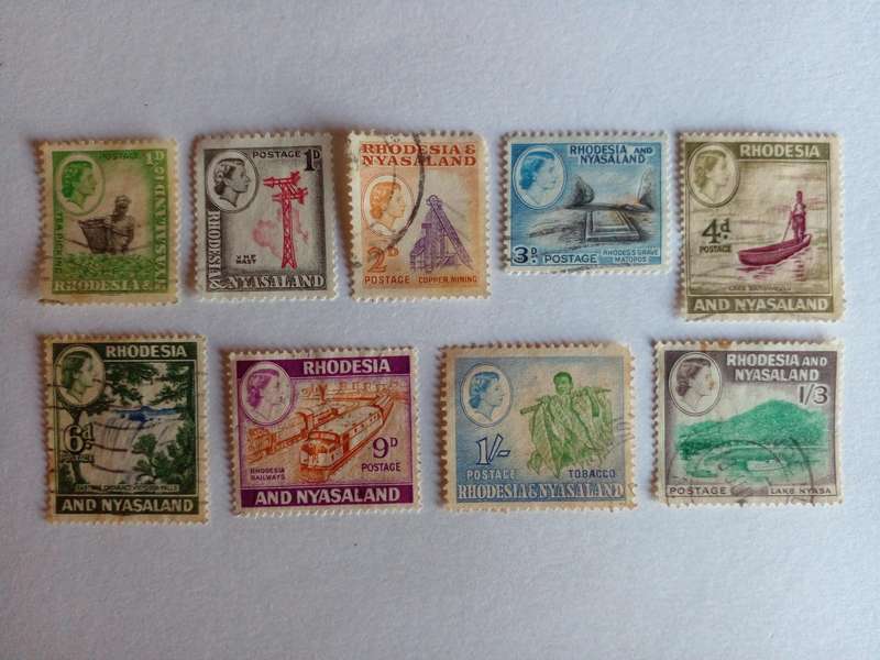 Rhodesia and Nyasaland 1959 Definitive Issue