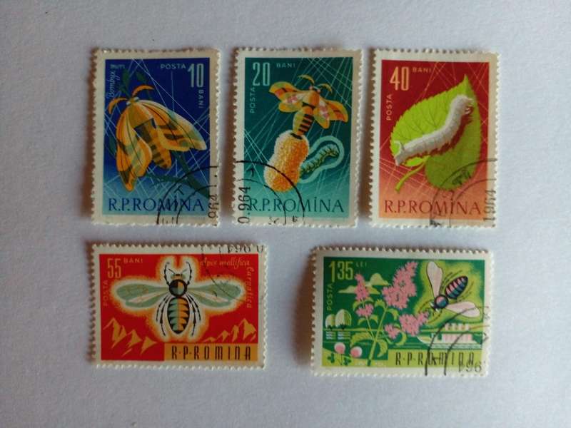 Romania 1963 Bees and Silkworms