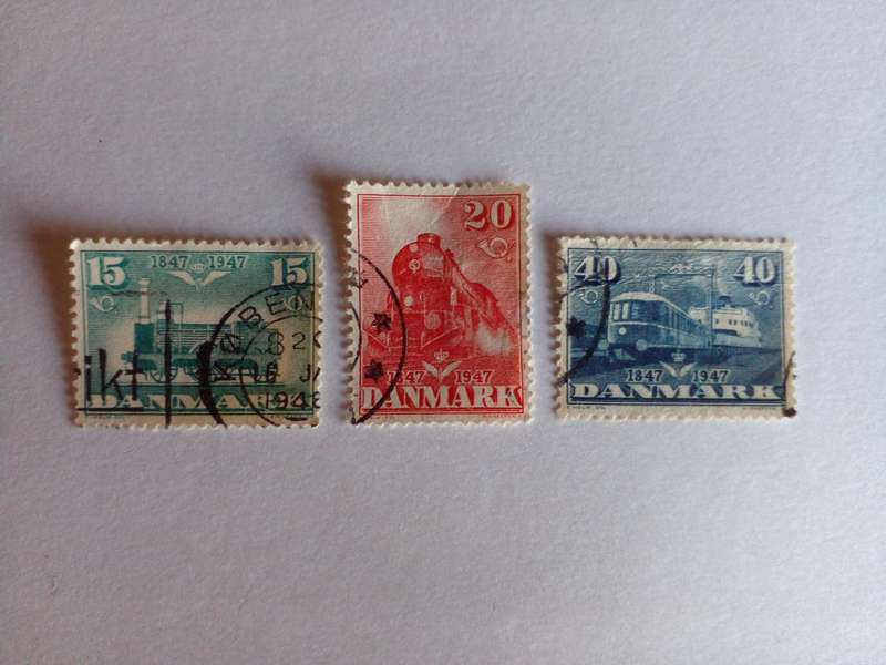 Denmark 1947 Centenary of Rail Transport