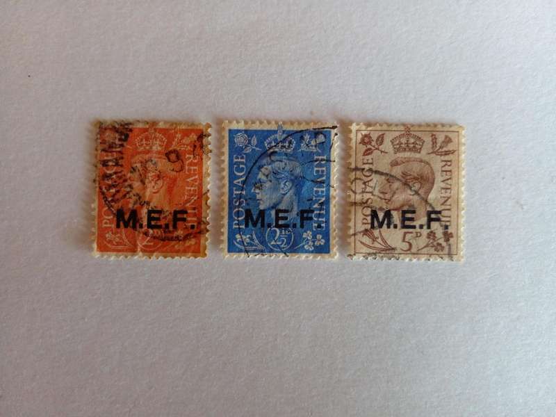 GB 1942 WWII overprint for use by Middle East Forces