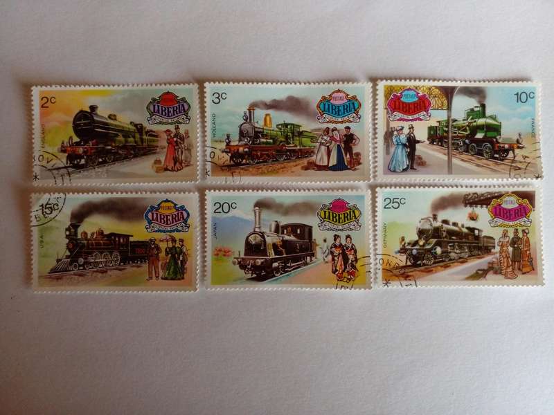 Liberia 1973 Locomotives
