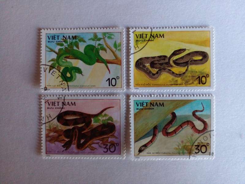 Vietnam 1989 Snakes