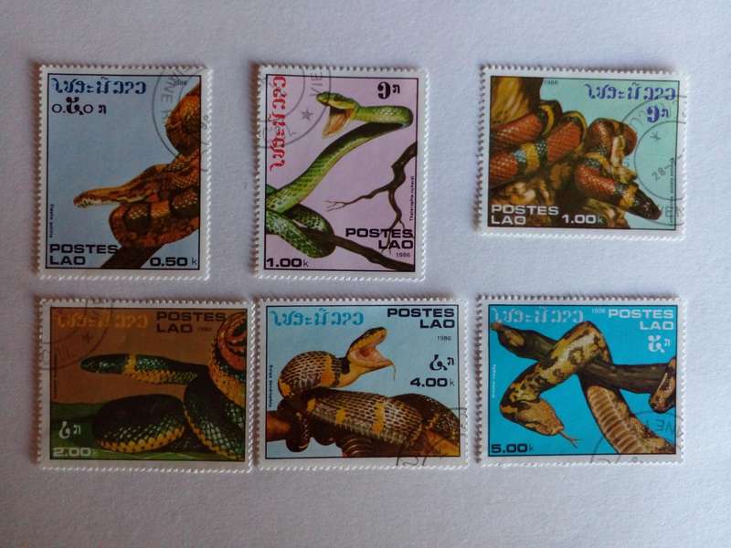 Laos 1986 Snakes