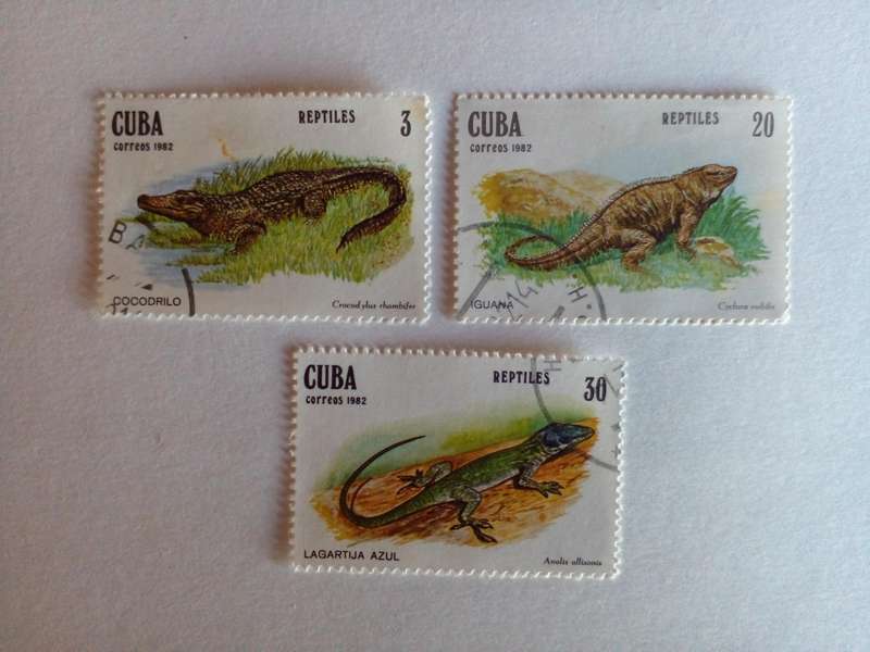 Cuba 1982 Reptiles