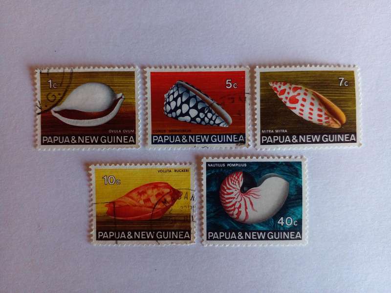 Papua New Guinea 1968 Sea Shells