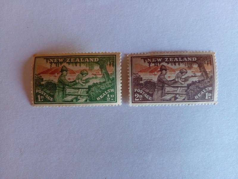 New Zealand 1946 Heath Stamps