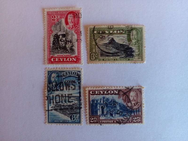 Ceylon 1935 KGV Local Motifs