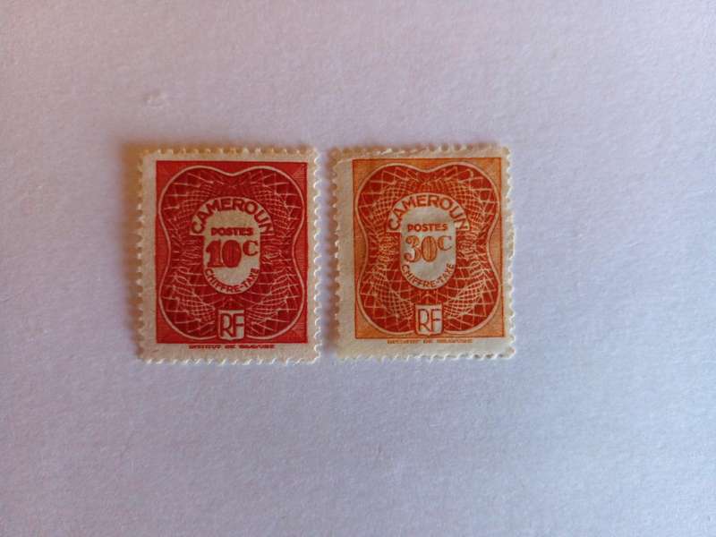 Cameroun 1947 Revenue Stamps