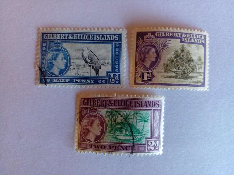 Gilbert and Ellice Islands 1956 QEII Landscapes