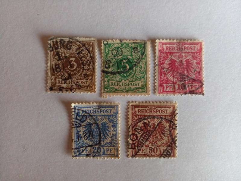Germany (Reichspost) 1889 Numerals / Coat of Arms