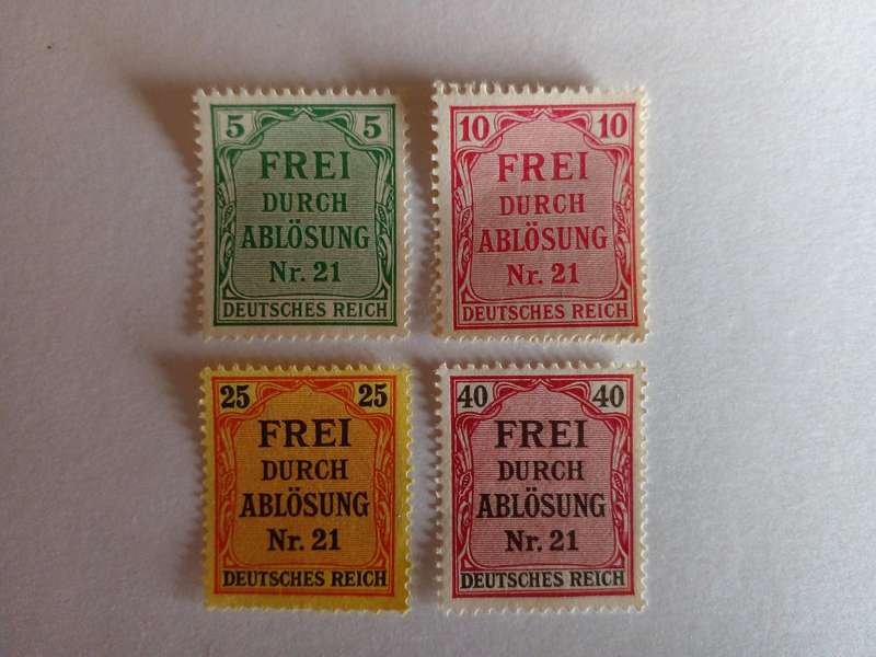 Germany (Deutsches Reich) 1903 Official Stamps for Prussia