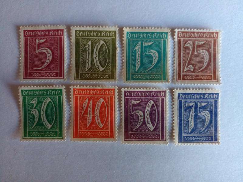 Germany (Deutsches Reich) 1921 Daily Stamps
