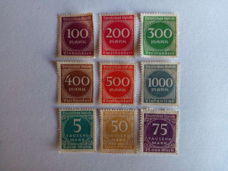 Germany (Deutsches Reich) 1923 Daily Stamps