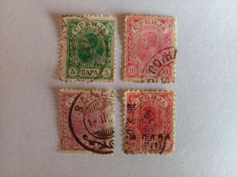 Serbia 1896 King Alexander I (including the 1900 overprint)