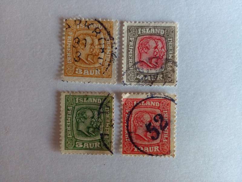 Iceland 1907 King Christian IX and King Frederik VIII